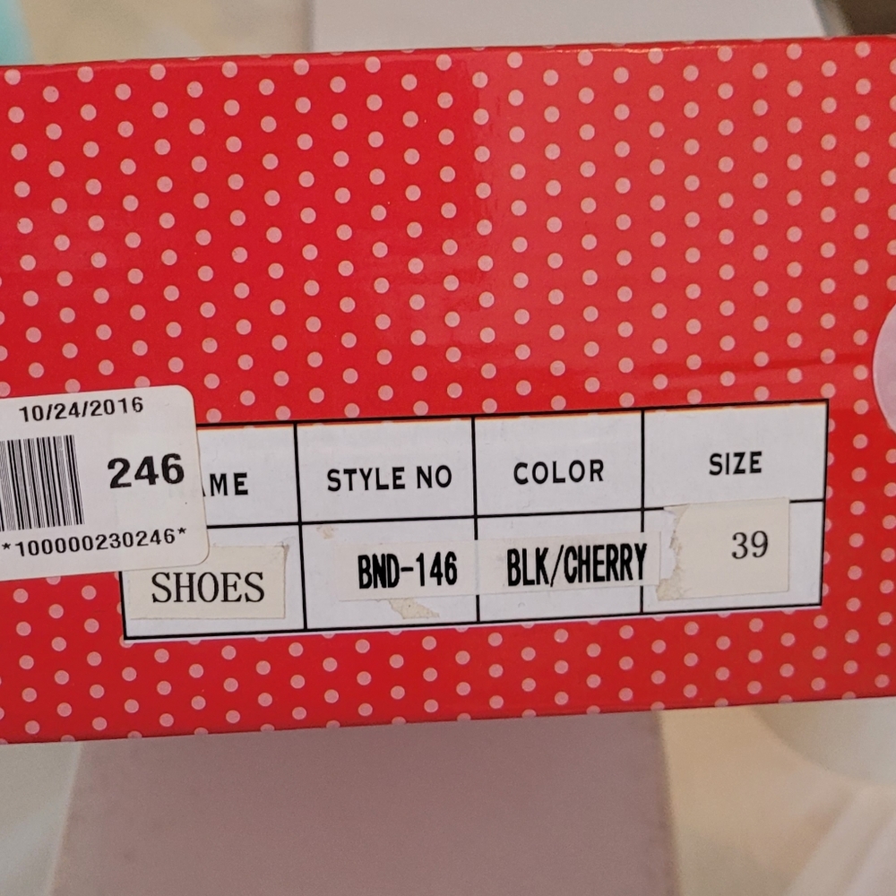 Dancing Days by Banned Cherry Shoes size 39 - Picture 2 of 3